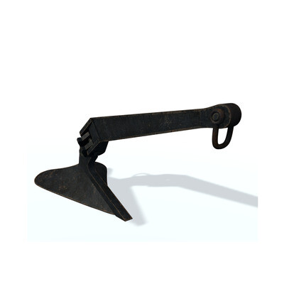 3D model. Anchor P black.