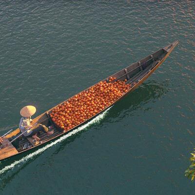 Long-tail boat