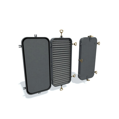 3D model. Air door A.