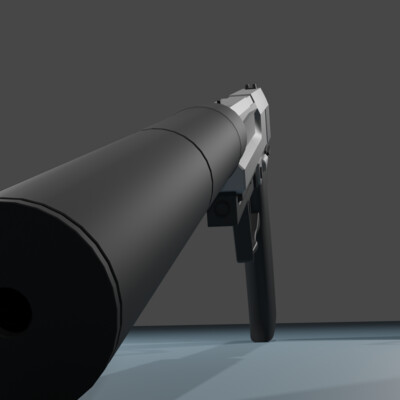LowPoly USP + suppressor
