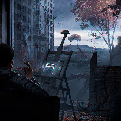 Студент Логинов Максим / Курс "Концепт Арт Окружения, Matte Painting и 3D для 2D"