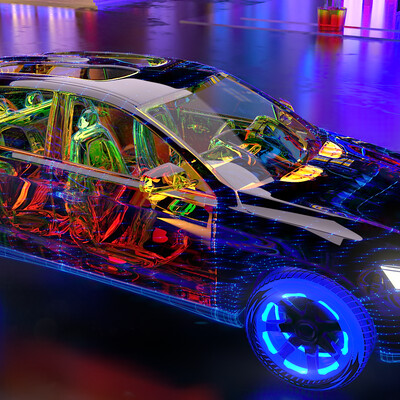 Neon electrocar