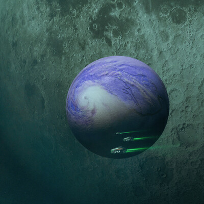 Dark space. Infinity. Discoverers
