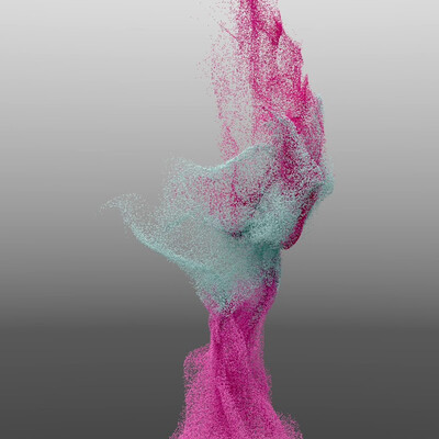 Particle tornado