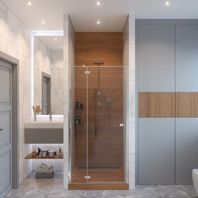 3d visualization of a bathroom in a modern style