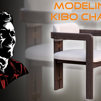 Modeling Kibo chair/furniture - 3ds Max / Corona renderer