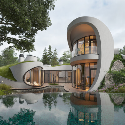 Exterior vizualization house by Niko | Architect