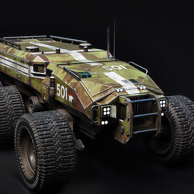 Technical Vehicle transporter Green