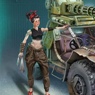 Garage. Concept art