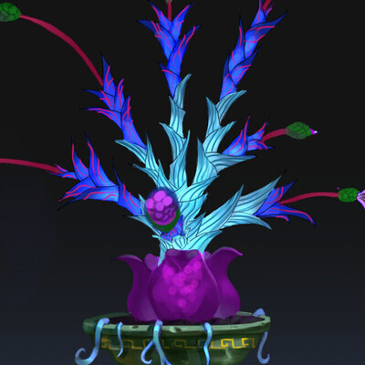 Magic flower concept