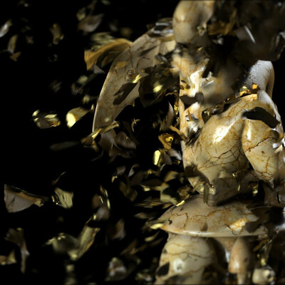 Statue Vellum Shell Disintegration