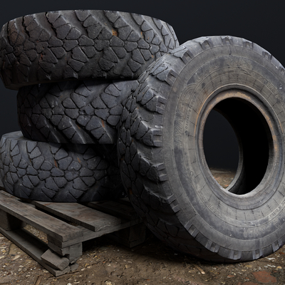 SCANNED RUSSIAN TRUCK TIRE