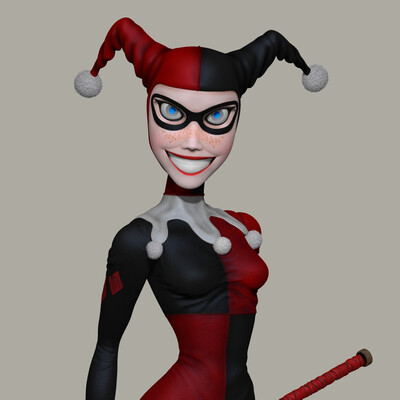 Harley Quinn polypaint
