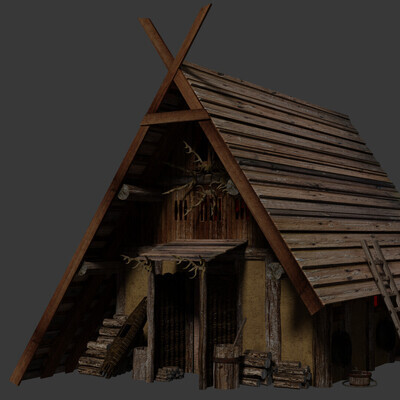 Ragnar Lodbrok hut from the Vikings series