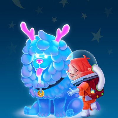SpaceGirl and PuppyMoon