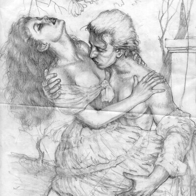 Скетч книжной обложки