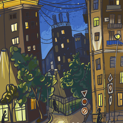 Moscow night