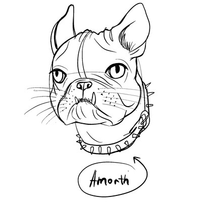 Dog character sketch