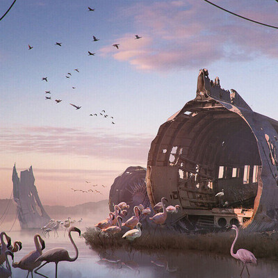 Студентка Макушева Анна / Курс "Концепт Арт Окружения, Matte Painting и 3D для 2D"