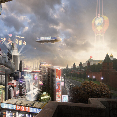 Советский Киберпанк Москва 2077