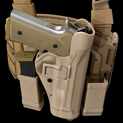 Holster BlackHawk for Beretta M9A3, Coyote Tan