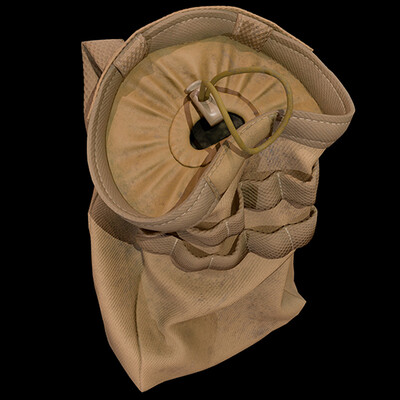 USMC EMPTY MAGAZINE DUMP POUCH, COYOTE