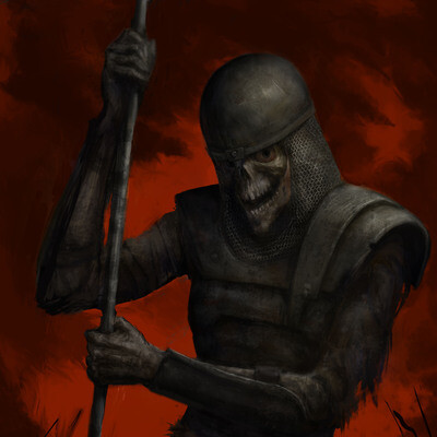 Скелет воин