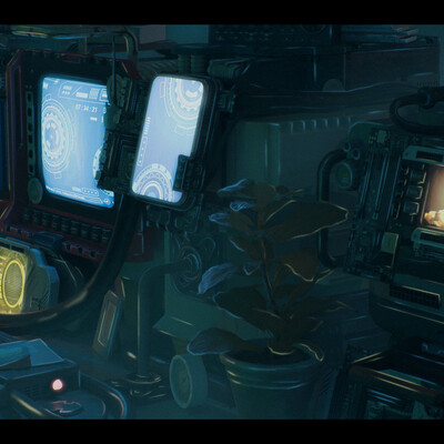 sci-fi workplace