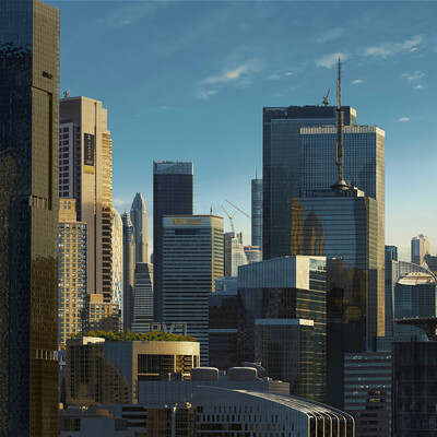 Matte painting for Saaho movie