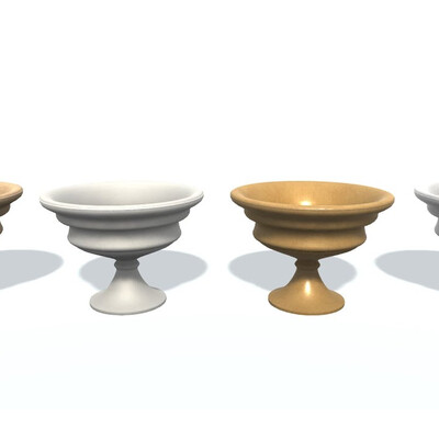 3D model.  Flowerpot A.