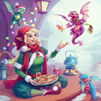 christmas dragons