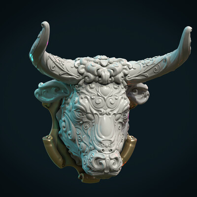 Ornate Bull Head