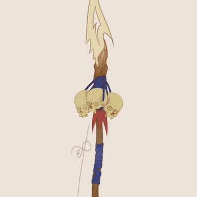 Shaman's Spear | Concept Art Spear