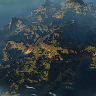 Island in the Ocean | Terrain concept art | Environment