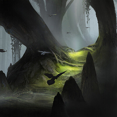 Студентка Буценина Анастасия / Курс "Концепт Арт Окружения, Matte Painting и 3D для 2D"