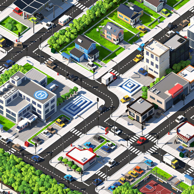 LowPoly City