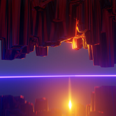 3d environment skches blender