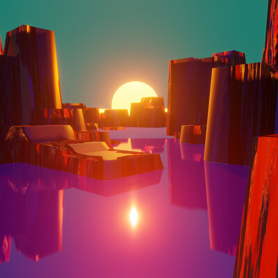 3d Environment skch Blender_3