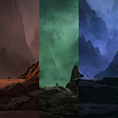 Quick generation of different landscapes