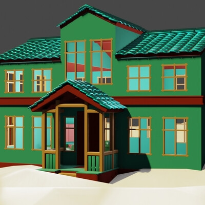 Дом для курса 3D openmind.study