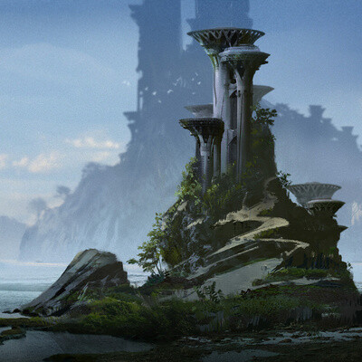 Студентка Шныгина Анна / Курс "Концепт Арт Окружения, Matte Painting и 3D для 2D"