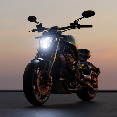 Рендер мотоцикла Ducati