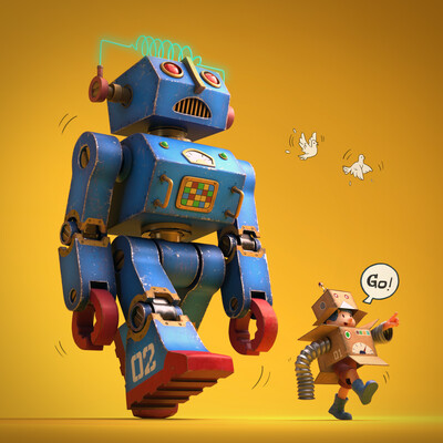 Rusty. The toy machine.