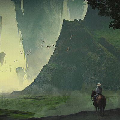 Студентка Макушеа Анна / Курс "Концепт Арт Окружения, Matte Painting и 3D для 2D"