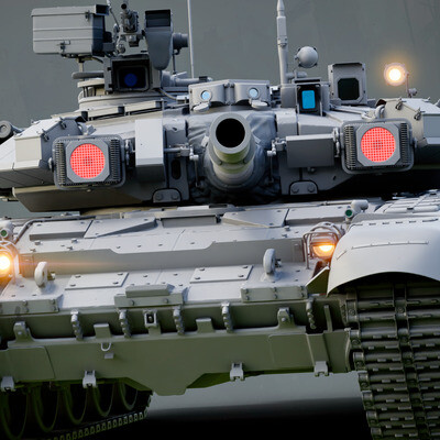 T-90A "Vladimir" MBT Highpoly Clay
