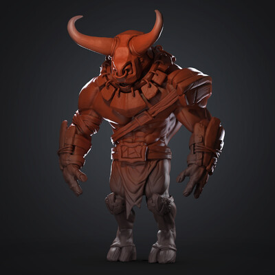 Минотавр clay render