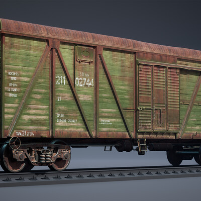 Крытый вагон 11-066 [UE4]