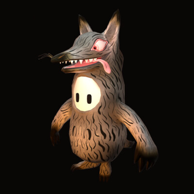 Fall Guys Big Bad Wolf fanart