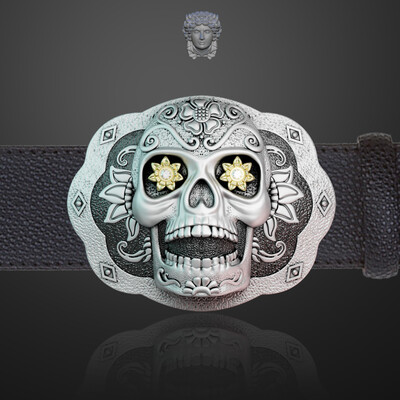 Пряжка El Día de Muertos