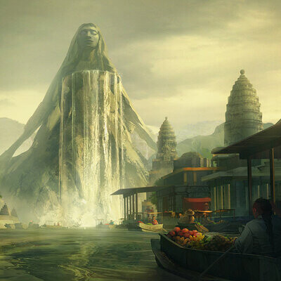 Студентка Макарова Александра / Курс "Концепт Арт Окружения, Matte Painting и 3D для 2D"